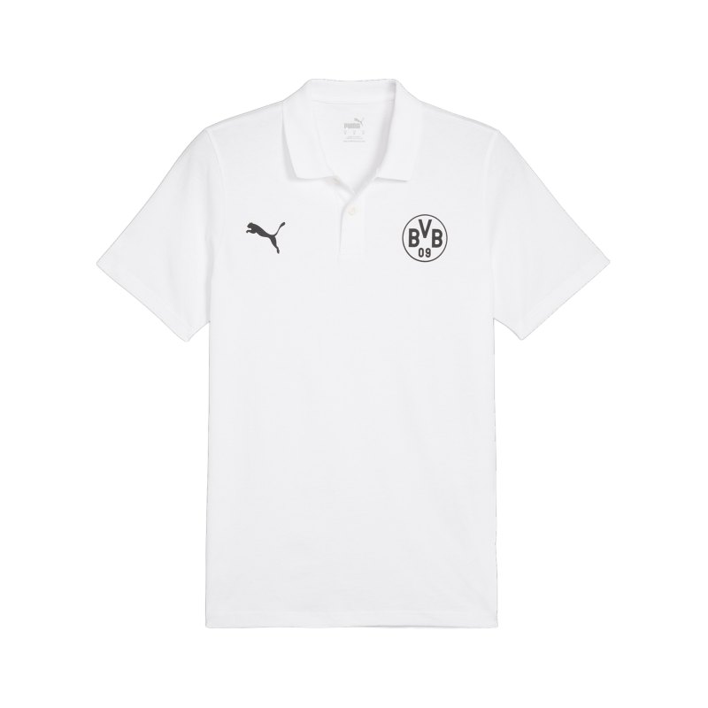 PUMA BVB Dortmund Essential Polo Shirt Weiss F09 - weiss