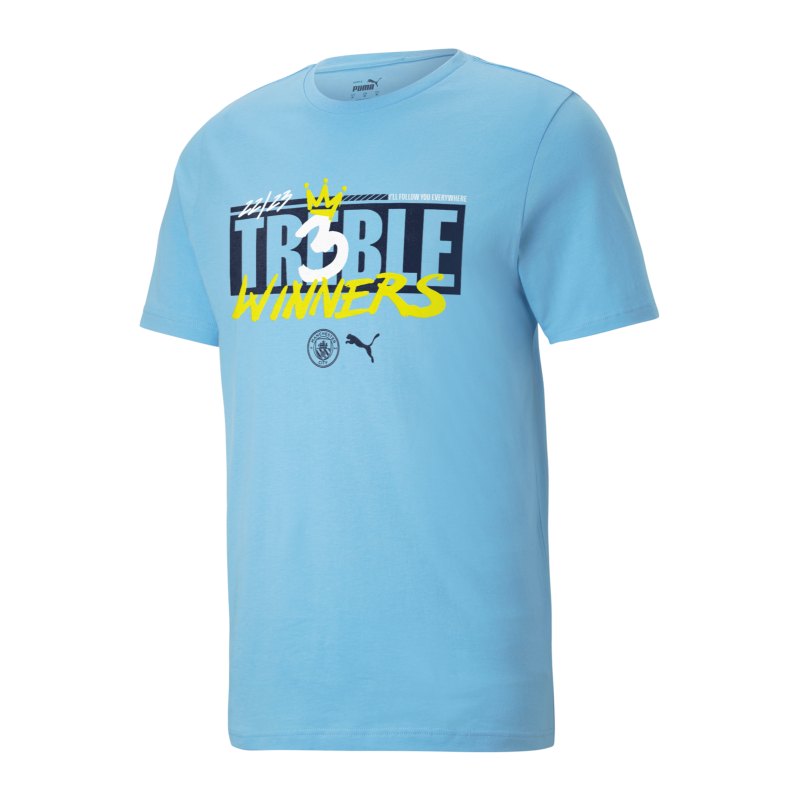 PUMA Manchester City Triple-Sieger T-Shirt F04 - blau