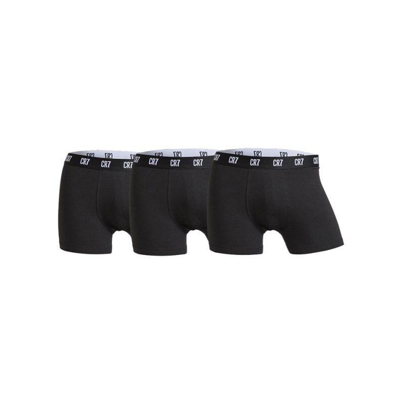 CR7 Basic Underwear Boxershort 3er Pack Schwarz - schwarz