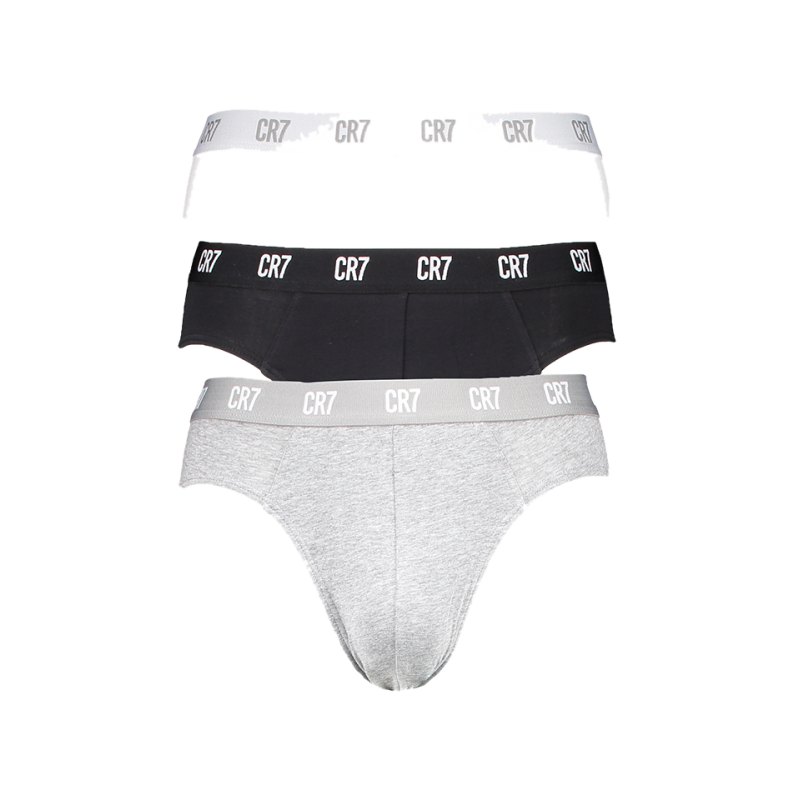 CR7 Basic Underwear Brief Schwarz Grau - schwarz