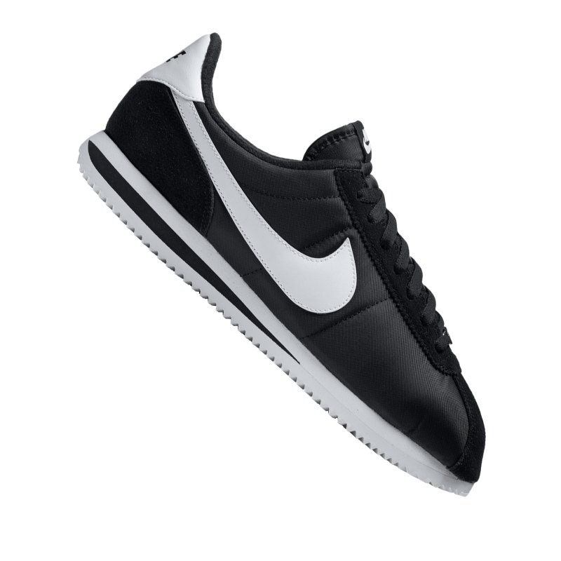 Nike Cortez Basic Nylon Sneaker Schwarz F011 - schwarz