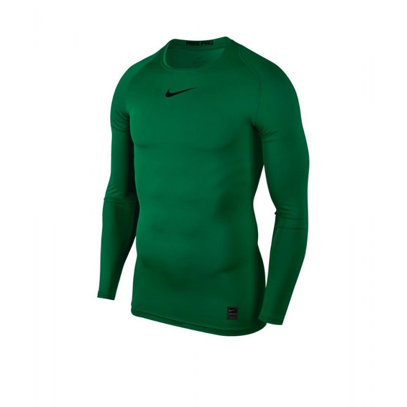 Nike Pro Compression LS Shirt Grün F302 - gruen