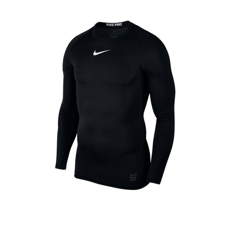 Nike Pro Compression LS Shirt Schwarz F010 - schwarz
