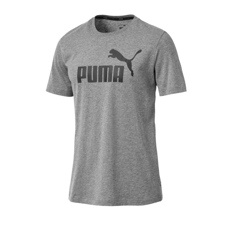 PUMA Essential Logo Tee T-Shirt Grau F03 - grau