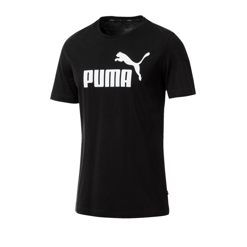 PUMA Essential Logo Tee T-Shirt Schwarz F01 - schwarz