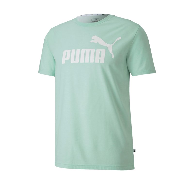 PUMA Essential Heather T-Shirt Grün F32 - Gruen