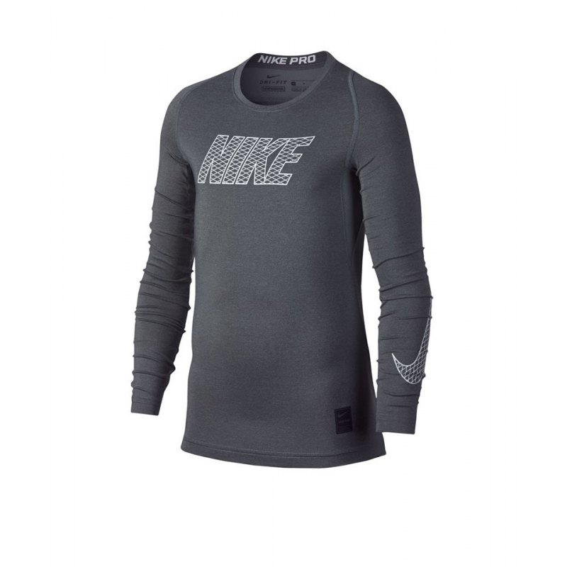 Nike Pro Compression Longsleeve Shirt Kids F065 - grau