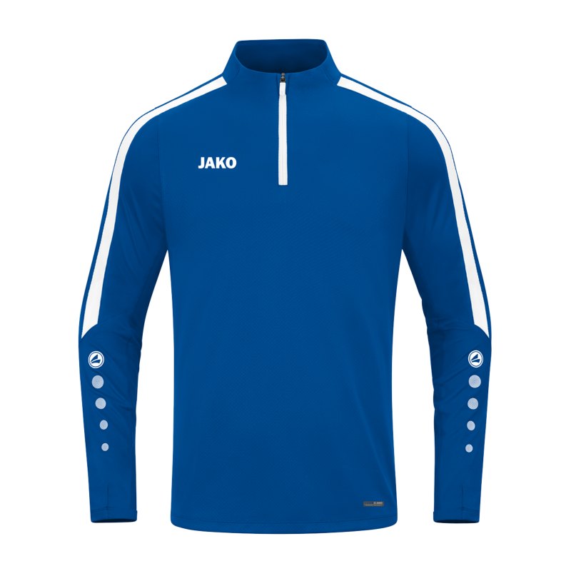 JAKO Power Sweatshirt Blau Weiss F400 - blau