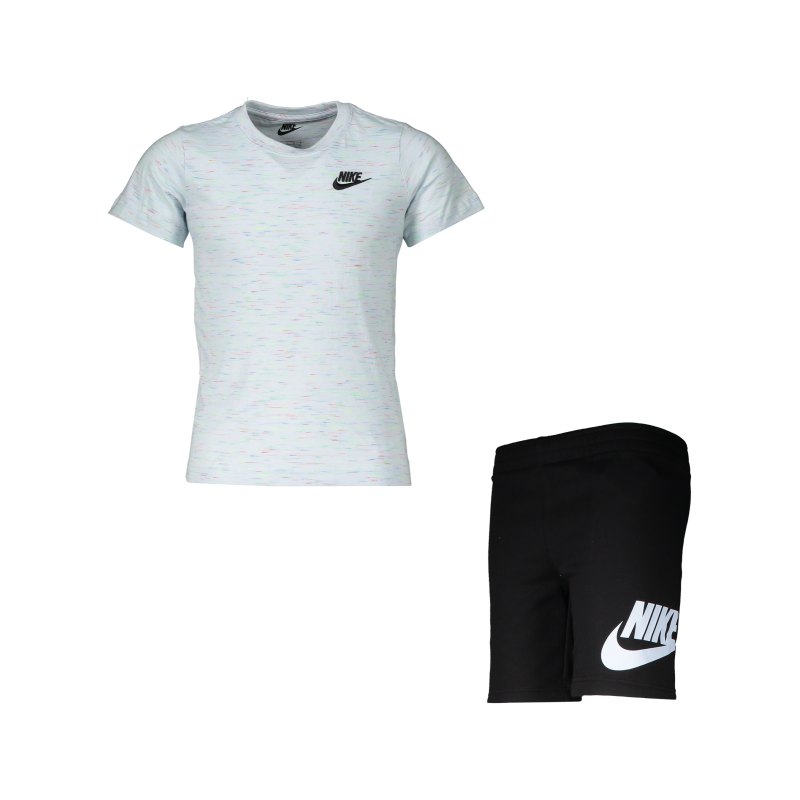 Nike Short Set Kids Schwarz F023 - schwarz