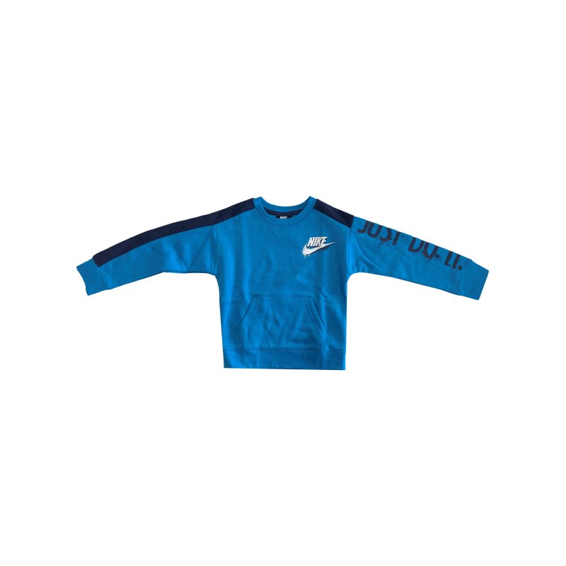 Nike Tag Crew Sweatshirt Kids Blau FU3H - blau