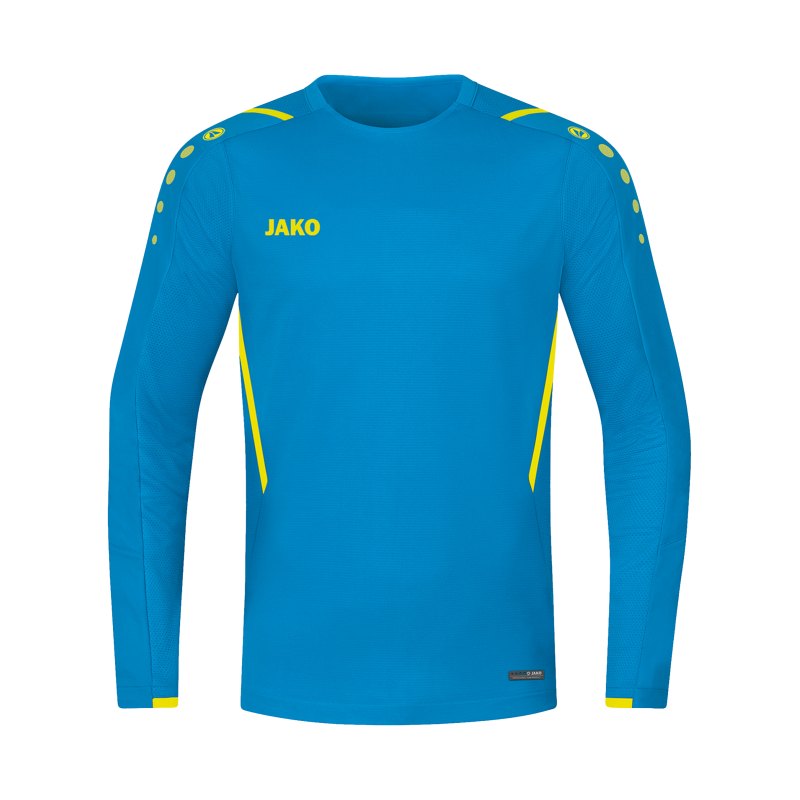 JAKO Challenge Sweatshirt Kids Blau Gelb F443 - blau