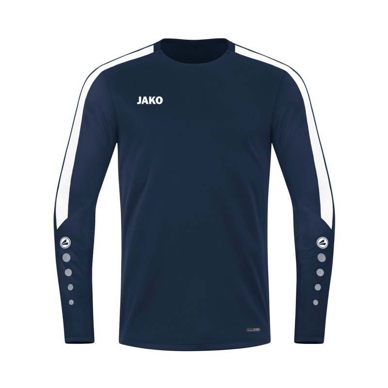 JAKO Power Sweatshirt Blau Weiss F900 - blau