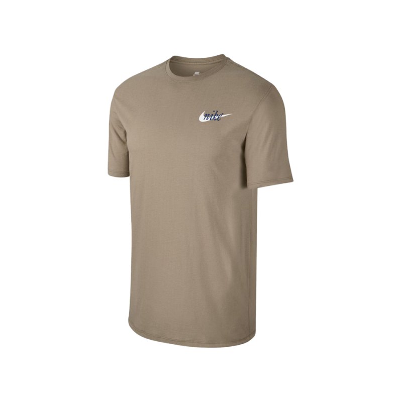 Nike Tee T-Shirt Khaki Blau F235 - khaki