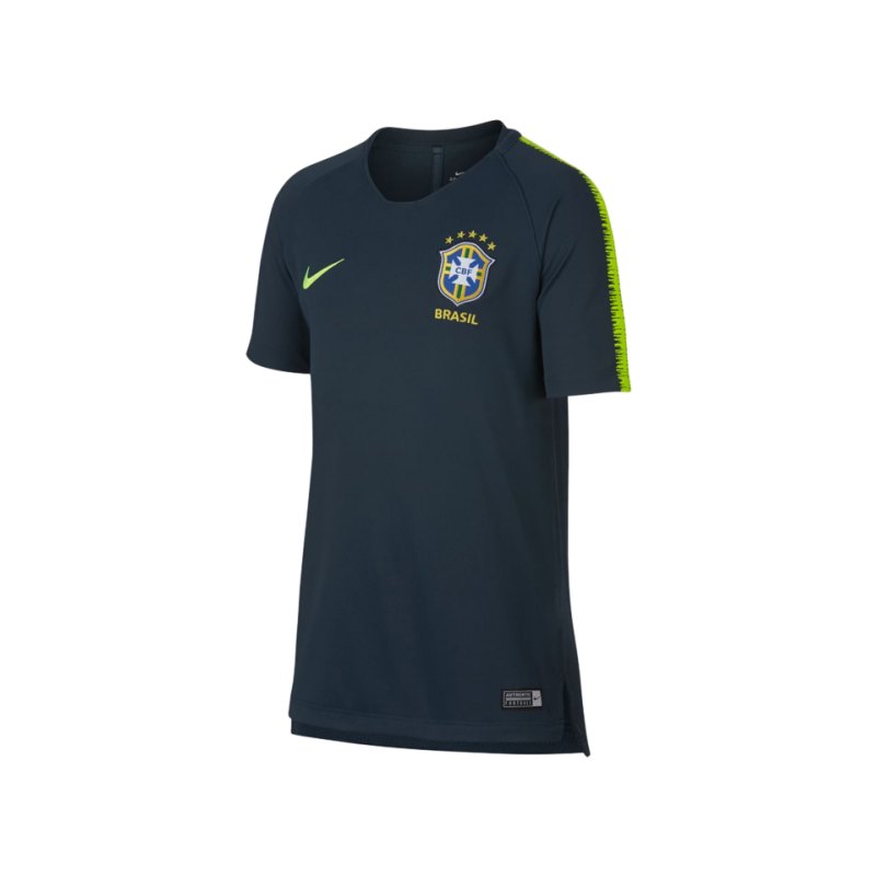 Nike Brasilien Breathe Squad T-Shirt Kids F454 - blau