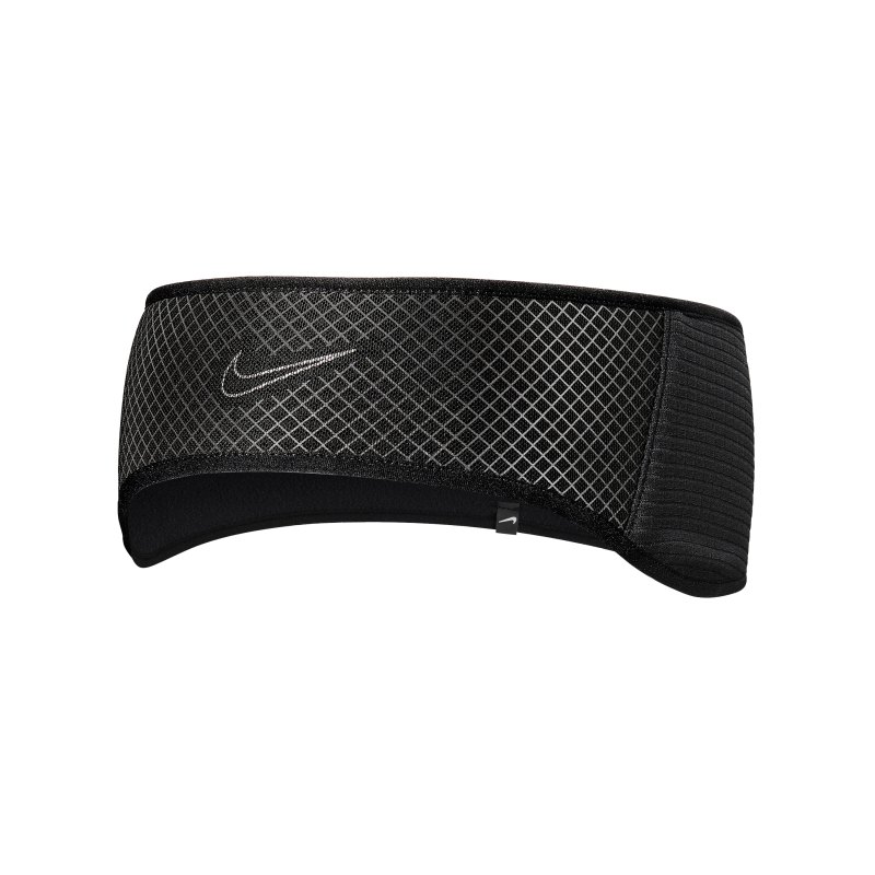 Nike 360 Haarband Running Schwarz Silber F082 - schwarz