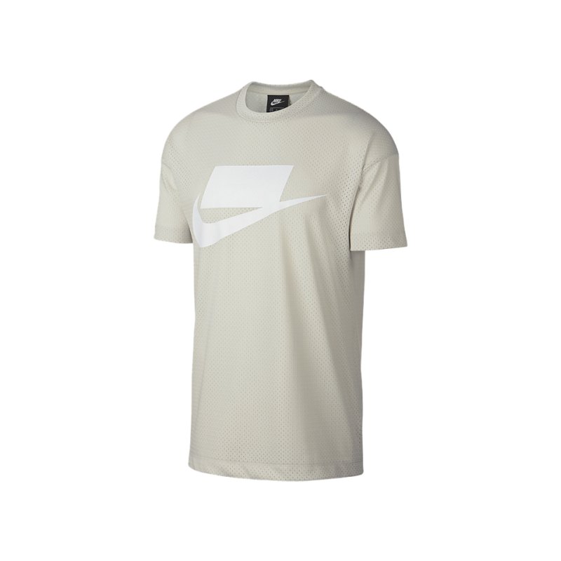 Nike Logo Print Tee T-Shirt Grau F072 - grau