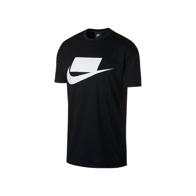 Nike Logo Print Tee T-Shirt Schwarz F010 - schwarz