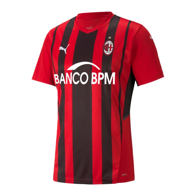 PUMA AC Mailand Trikot Home 2021/2022 Damen Rot Schwarz F01 - rot
