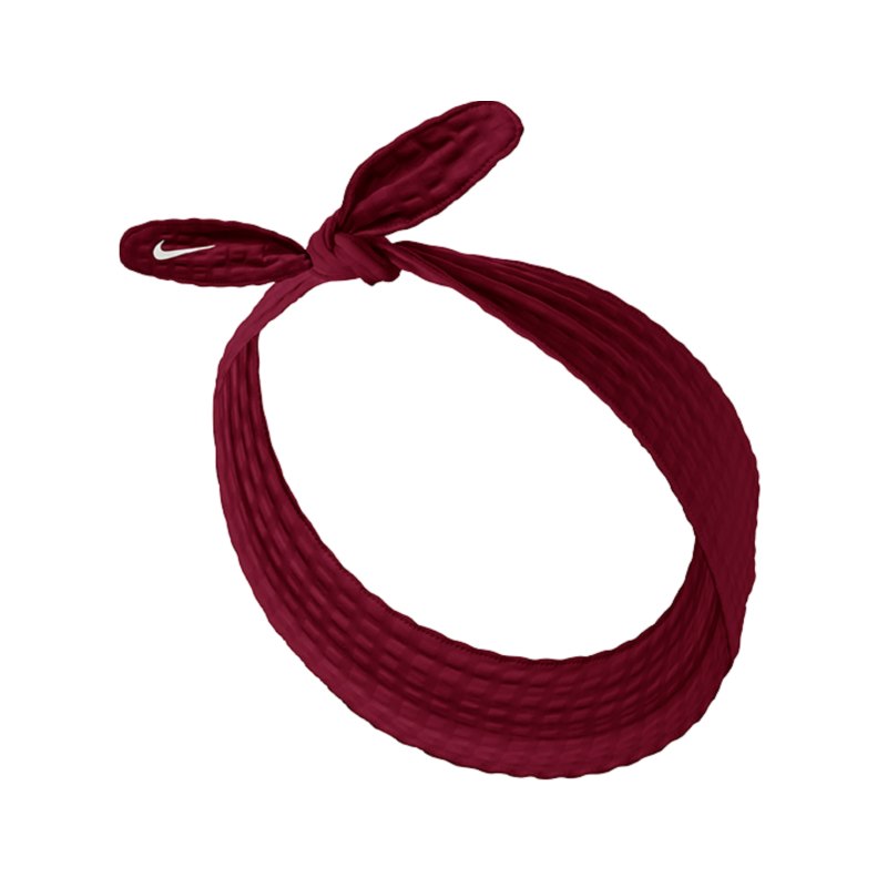 Nike Head Tie Skinny Haarband Rot Weiss F626 - rot