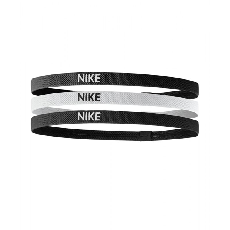 Nike Haarband Stirnband Thin 3er Pack F036 - schwarz