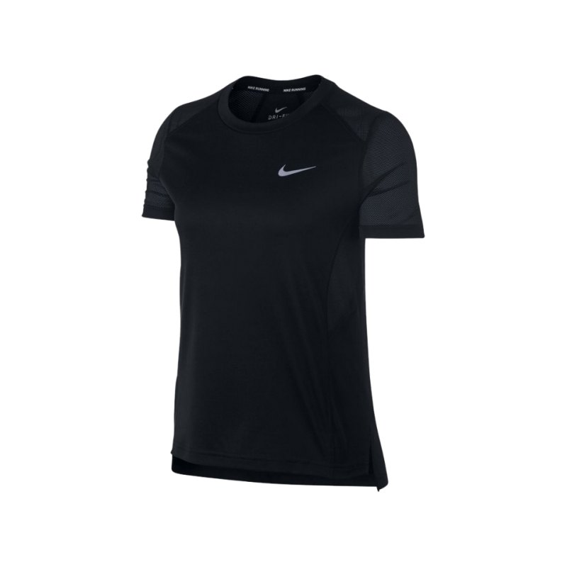 Nike Miler Top T-Shirt Running Damen Schwarz F010 - schwarz