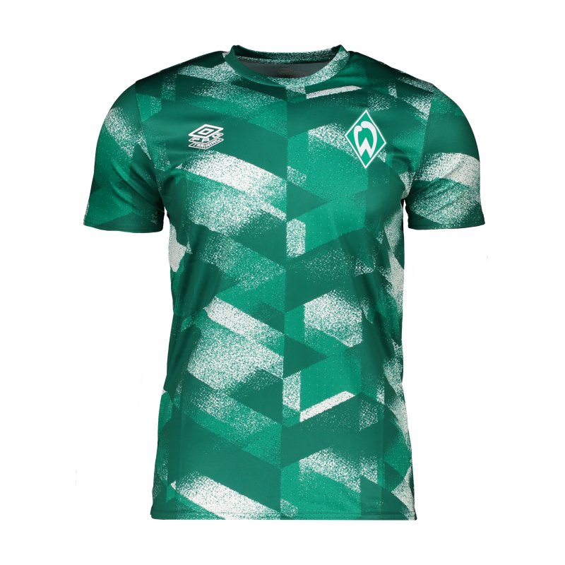 Umbro SV Werder Bremen Warm Up T-Shirt Grün - gruen