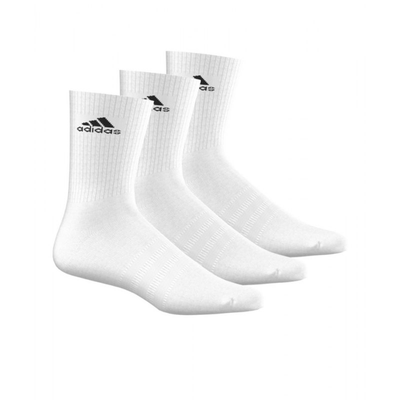 adidas Socken 3S Performance Crew 3er Pack Weiss - weiss
