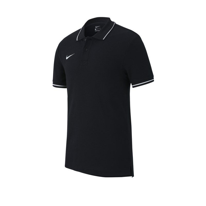 Nike Club 19 Poloshirt Schwarz Weiss F010 - schwarz