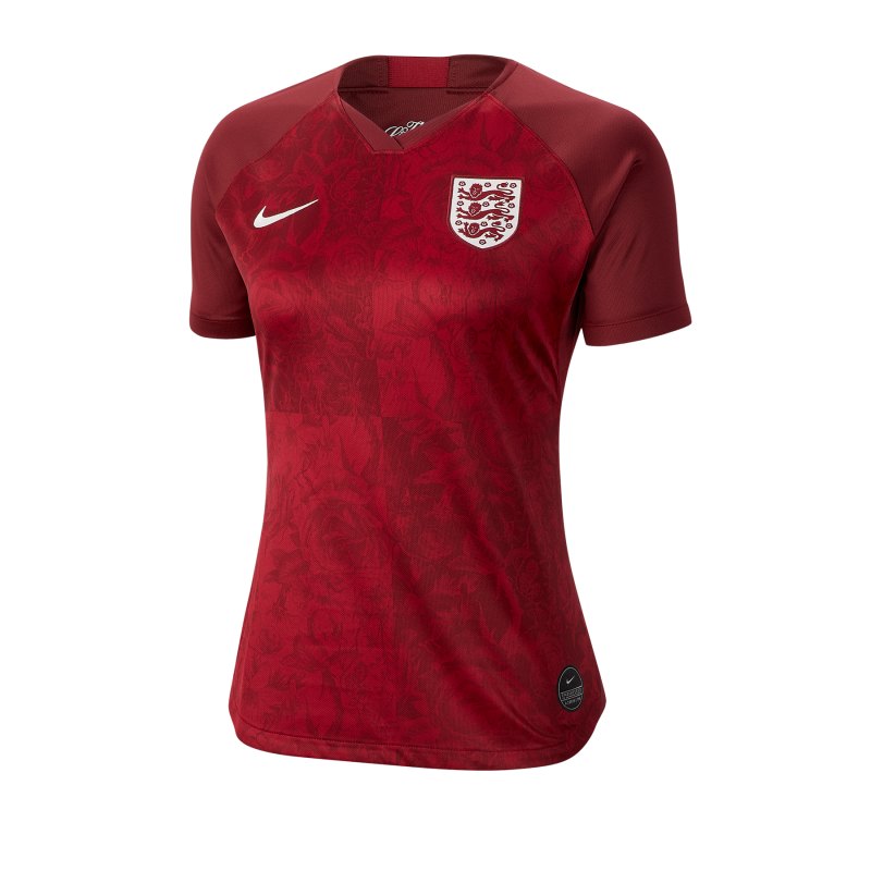 Nike England Trikot Away Damen WM 2019 Rot F677 - Rot