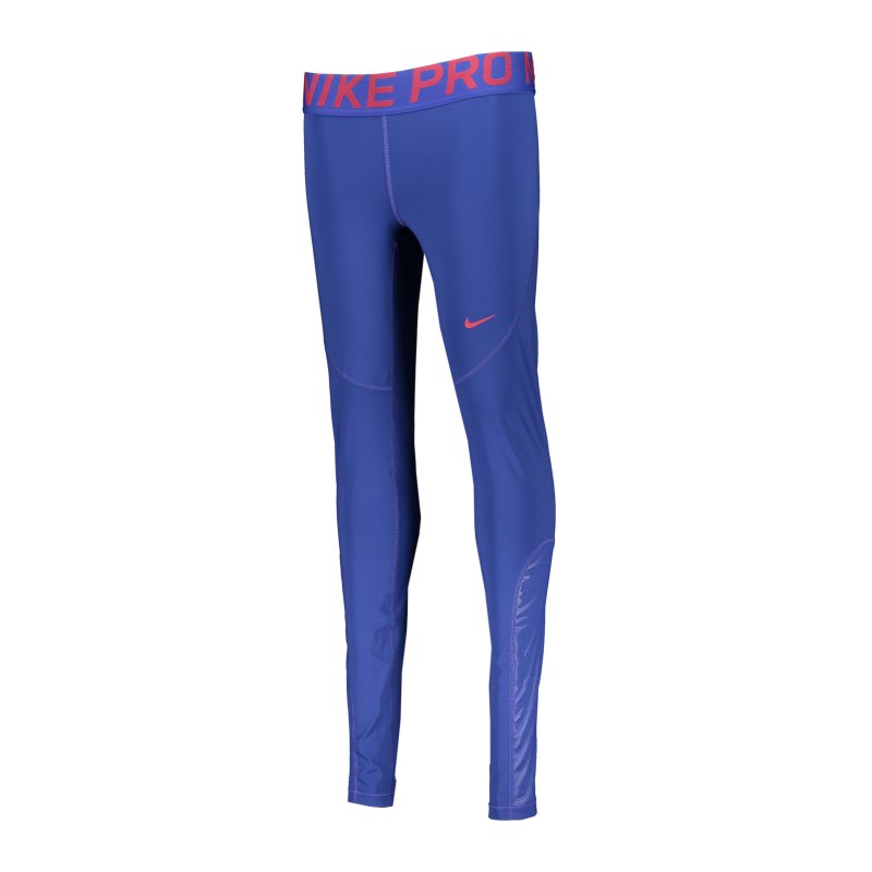Nike Pro Tights Leggings Damen Blau Rot F455 - blau