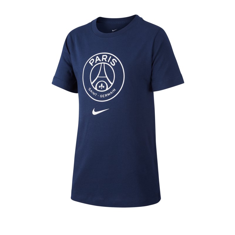 Jordan Paris St. Germain Crest T-Shirt Kids F411 - blau