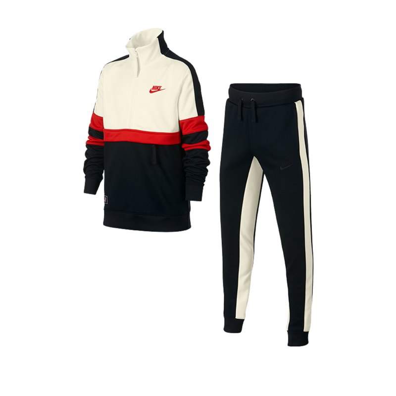 Nike Air Track Suit Anzug Kids Schwarz F011 - schwarz