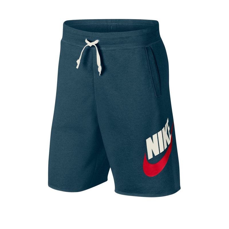 Nike Sportswear Alumni Short Blau Weiss Rot F304 - Gruen