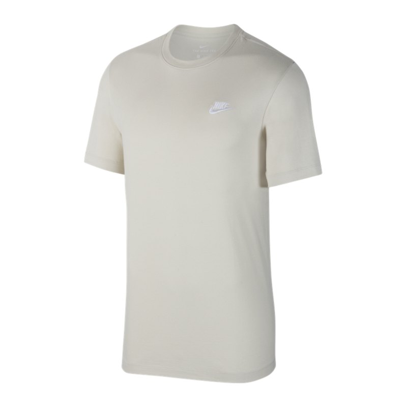 Nike Club T-Shirt Grau Weiss F072 - grau