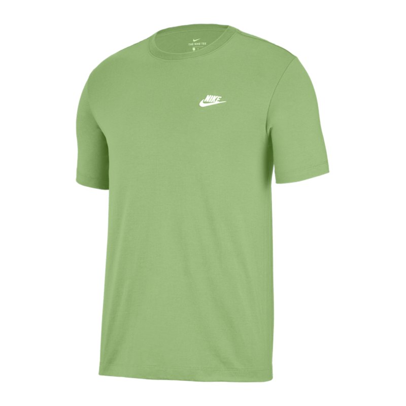 Nike Club T-Shirt Grün Weiss F383 - gruen