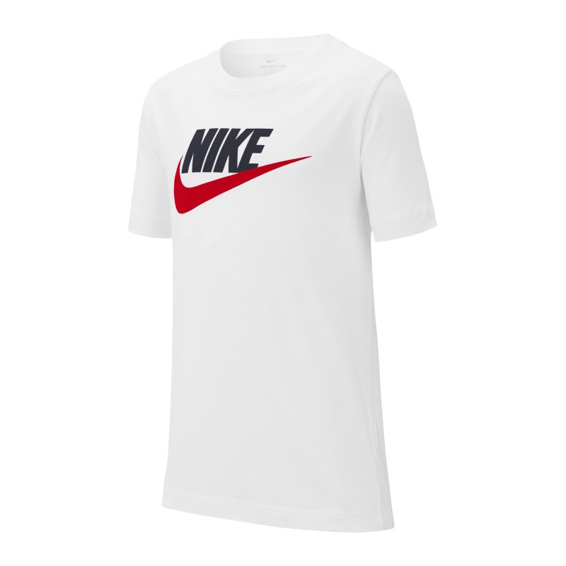 Nike T-Shirt Kids (TD) Weiss Blau Rot F107 - weiss