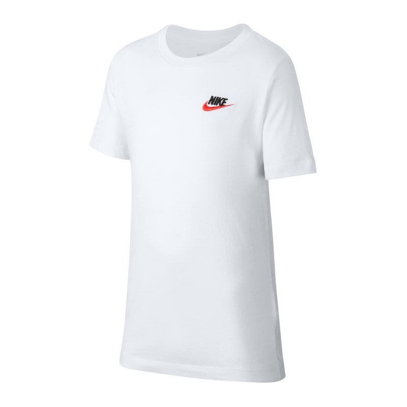 Nike Futura T-Shirt Kids Weiss Rot F101 - weiss