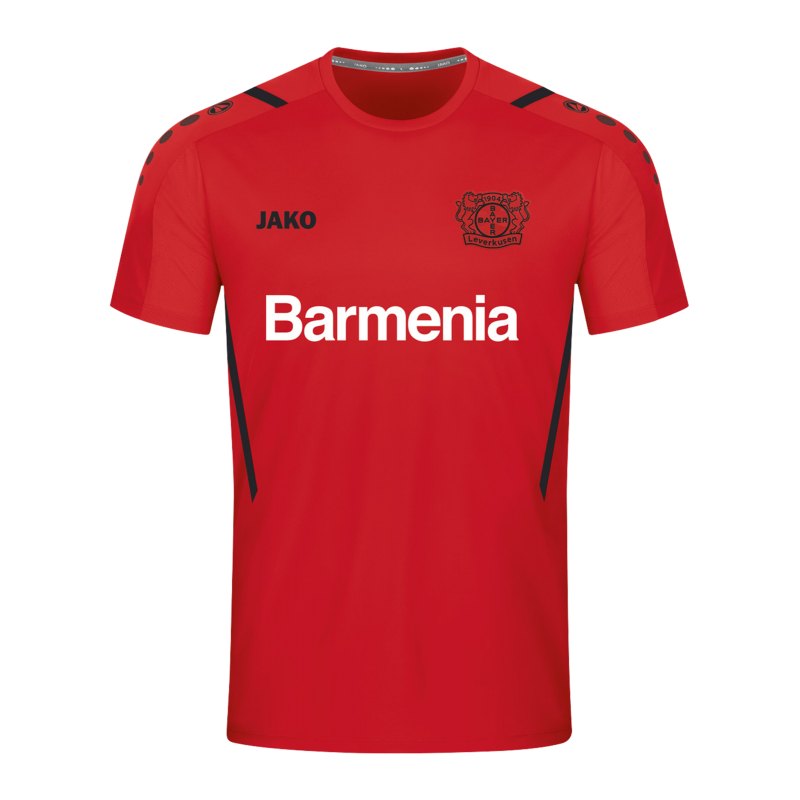 JAKO Bayer 04 Leverkusen Challenge T-Shirt Kids Rot Schwarz F101 - rot