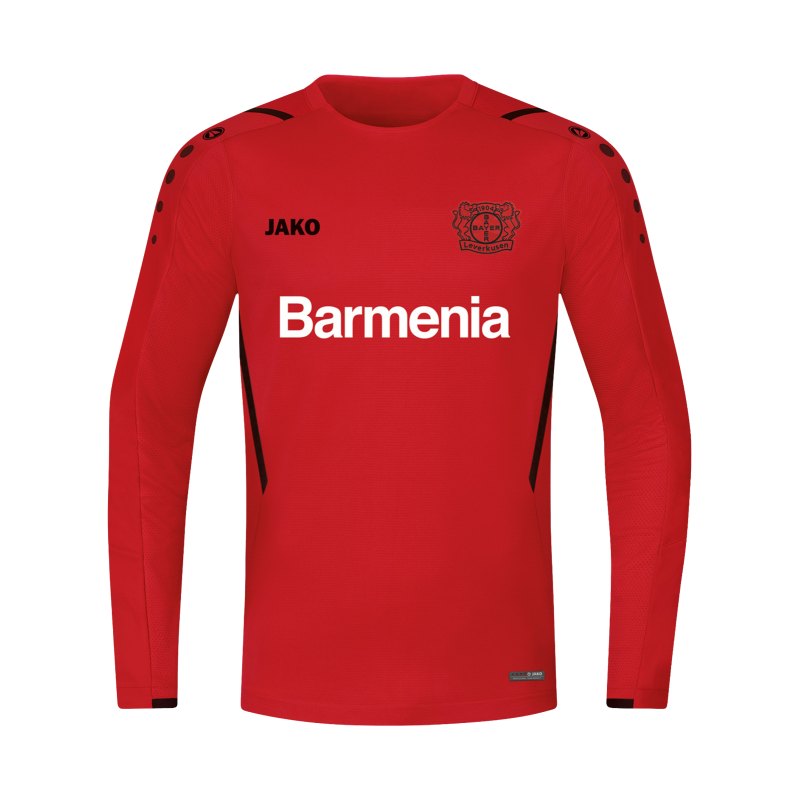 JAKO Bayer 04 Leverkusen Challenge Sweatshirt Rot Schwarz F101 - rot