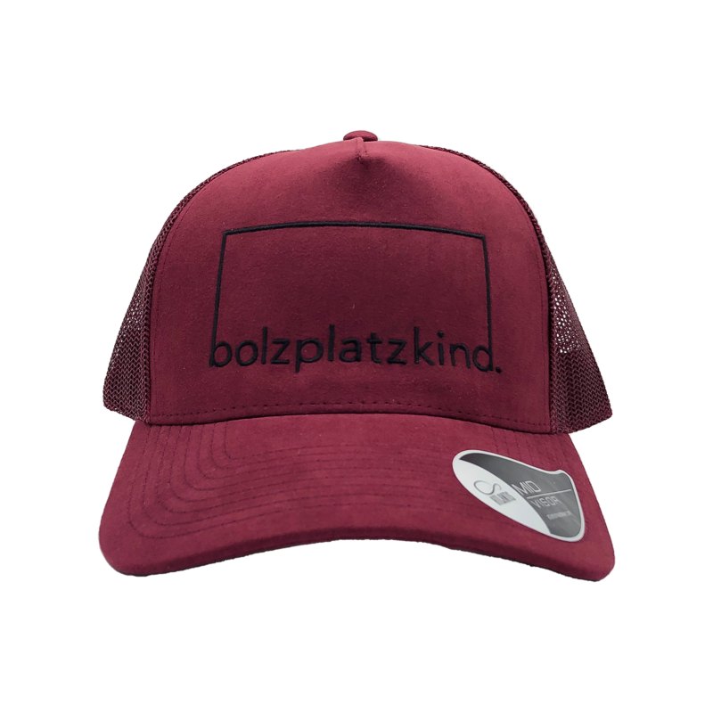 Bolzplatzkind Noble Cap Weinrot Schwarz - rot