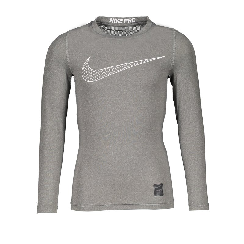 Nike Pro Longsleeve Shirt Kids Grau F091 - grau