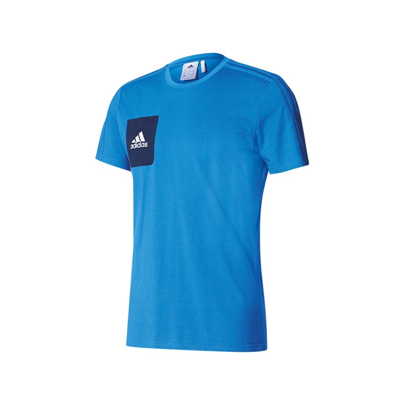 adidas Tiro 17 Tee T-Shirt Blau - blau