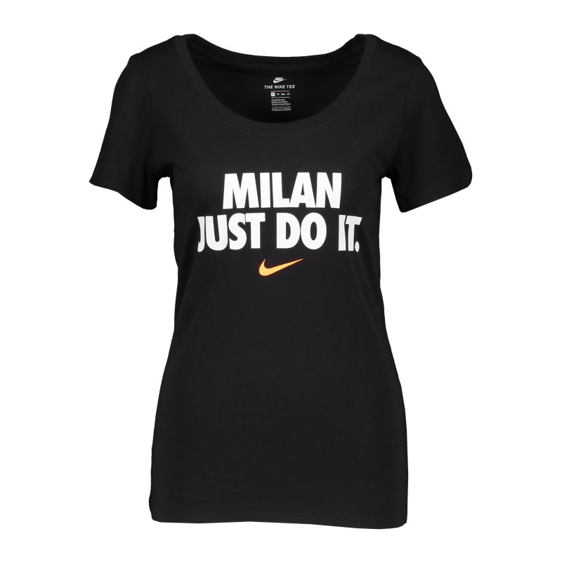Nike JDI Milan T-Shirt Damen Schwarz F010 - schwarz