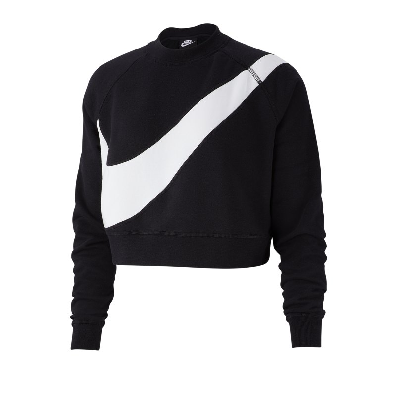 Nike Swoosh Sweatshirt Damen F011 - schwarz