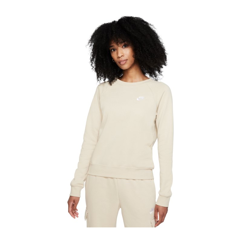 Nike Essential Fleece Sweatshirt Damen Braun F206 - braun