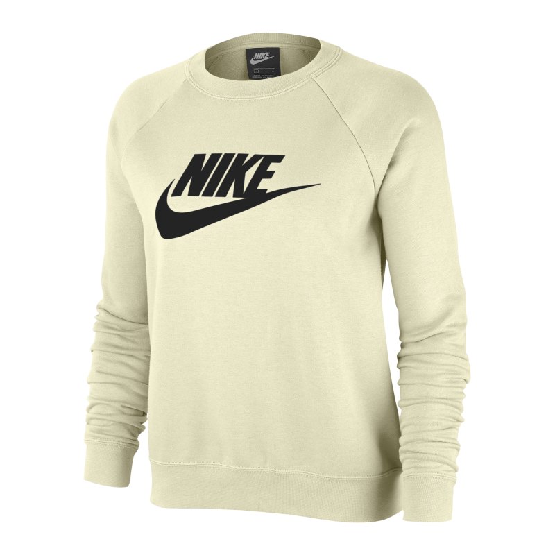 Nike Crew Fleece Sweatshirt Damen Beige F113 - beige