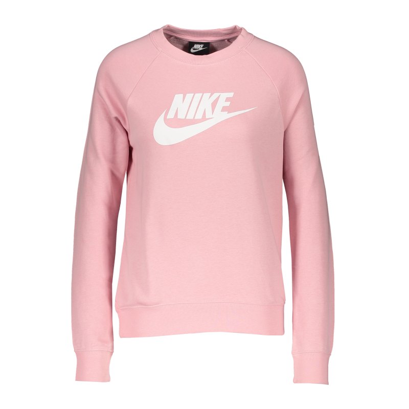 Nike Crew Fleece Sweatshirt Damen Pink Weiss F632 - pink