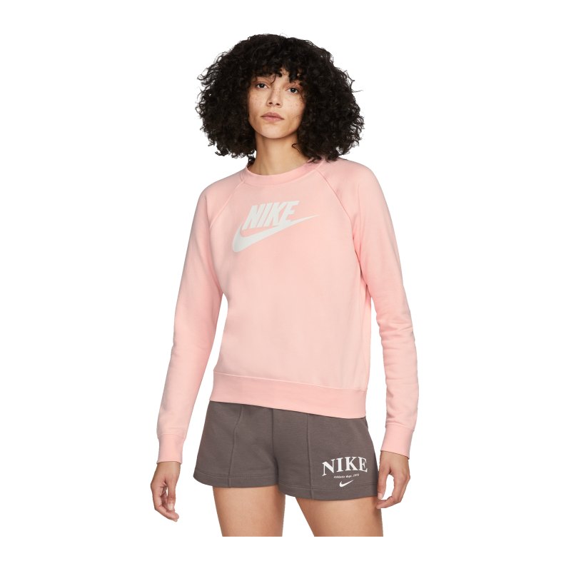Nike Crew Fleece Sweatshirt Damen Rosa F611 - rosa