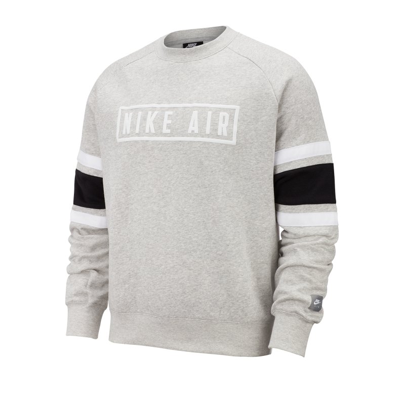 Nike Air Fleece Crew Sweatshirt Grau F050 - grau