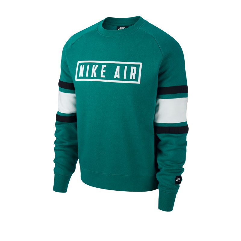 Nike Air Fleece Crew Sweatshirt Grün F340 - gruen